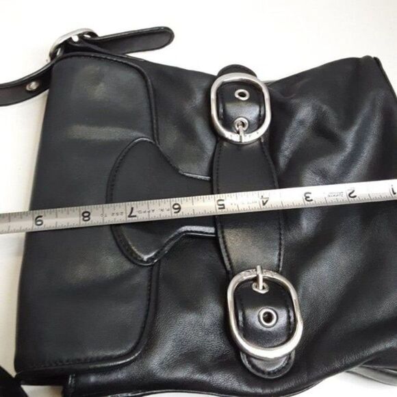 DKNY Women's Black Leather Crossbody  Bag - Picture 11 of 12